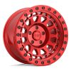 Aluminum rims 17x9 ET0 6x139.7 Candy RED W/ Black Bolts Primm Black Rhino