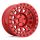 Aluminum rims 17x9 ET0 6x139.7 Candy RED W/ Black Bolts Primm Black Rhino