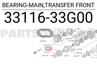 Off-road transmission front bearing Nissan Patrol Y60 Y61 factory