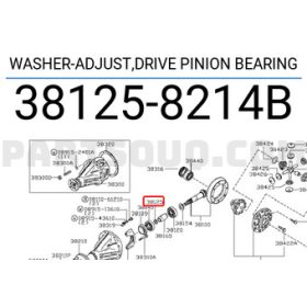   Differenciálmű csapágy külső hézagoló T=2.59 Nissan Patrol Y61 (2010<) gyári