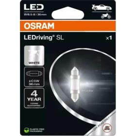   OSRAM LEDriving SL C5W LED parking and license plate light, 36mm long, cool white with SV8.5-8 base