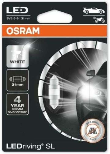 OSRAM LEDriving SL C5W beltéri világítás, 31 mm hosszú, hidegfehér fény SV8.5-8 foglalattal