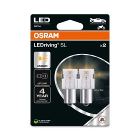   LEDriving SL P21W amber LED bulb – fast response signal light with BA15s base