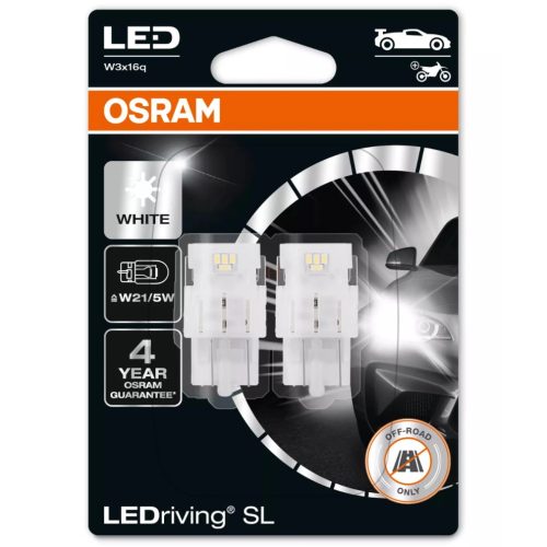 Osram W21/5W LED jelzőizzó 12 V, hidegfehér fény