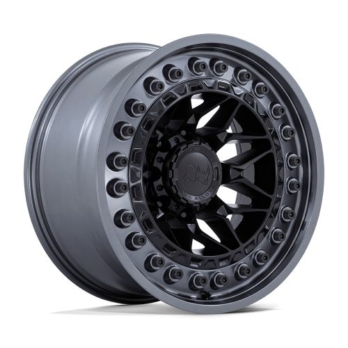 Aluminum rim 20x10 ET-18 6x139.7 Matte Black W/ Gunmetal LIP Alpha Black Rhino