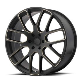   Alumínium felni 20x9 ET0 6x139,7 Matte Black/Dark Tint Milled Kunene Black Rhino