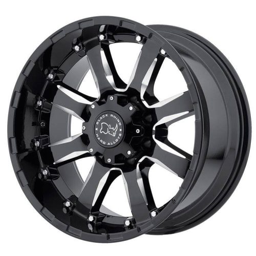 Aluminum rim 20x9 ET12 6x139.7 Gloss Black Milled Sierra Black Rhino