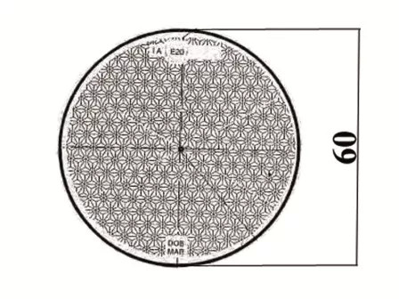 Reflex reflector round 60mm 