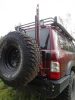 F4x4 spare wheel carrier with HI-LIFT Jack holder Nissan Patrol Y60