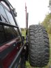 F4x4 spare wheel carrier with HI-LIFT Jack holder Nissan Patrol Y60