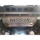 F4x4 aluminum steering rack protection underbody armor for OEM bumper Nissan Patrol Y61