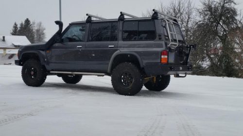 F4x4 küszöb védő cső Nissan Patrol Y60 LWB (hosszú)