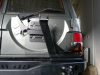 F4x4 hátsó lökhárítóra szerelhető kihajtható pótkerék tartó High-Lift Jack tartóval Nissan Patrol Y60