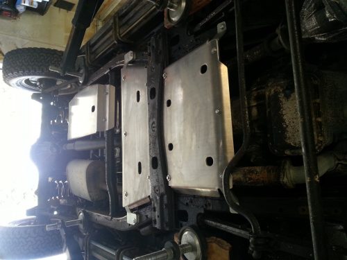 F4x4 Alumínium 3 db-os haspáncél szett Nissan Patrol Y61 (F4X4 lökhárítóhoz, manuális)