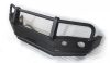 F4x4 Front winch mount steel bumper lamp without cutout + removable branch breaker grille Nissan Patrol Y60