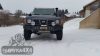 F4x4 Első csörlőtartós acél lökhárító lámpa kivágás nélkül Nissan Patrol Y60