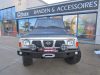 F4x4 Első csörlőtartós acél lökhárító lámpa kivágással Nissan Patrol Y60
