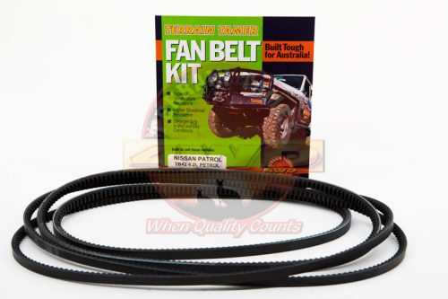 Fan belt kit power steering and A/C Nissan Patrol Y60 RB42