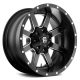 Aluminum rim 22x10 ET-24 6x139.7/6x135 D538 Maverick Matte Black Milled Fuel