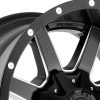 Aluminum rim 22x10 ET-24 6x139.7/6x135 D538 Maverick Matte Black Milled Fuel