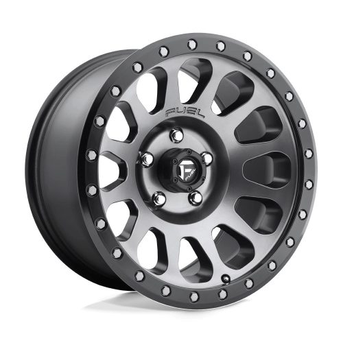 Alumínium felni 17x8.5 ET7 6x139,7 D601 Vector Matte GUN Metal Black Bead Ring Fuel