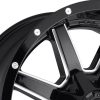 Aluminum rim 22x10 ET-24 6x135/6x139.7 D610 Maverick Gloss Black Milled Fuel