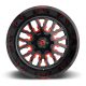 Aluminum rims 22x10 ET-19 6x135/6x139.7 D612 Stroke Gloss Black/Red Tinted Clear Fuel