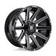 Aluminum rim 22x10 ET-19 6x135/6x139.7 D615 Contra Gloss Black Milled Fuel