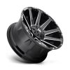Aluminum rim 22x10 ET-19 6x135/6x139.7 D615 Contra Gloss Black Milled Fuel