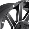 Alumínium felni 18x9 ET-12 6x139,7/6x135 D616 Contra Matte Black Milled Fuel