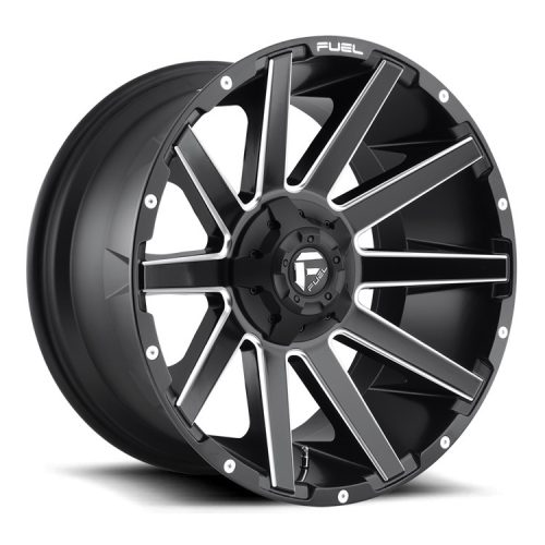 Aluminum rim 20x9 ET2 6x139.7/6x135 D616 Contra Matte Black Milled Fuel