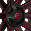 Alloy wheel 22x10 ET-19 6x139.7/6x135 D643 Contra Gloss Black/Candy Red Fuel