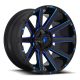 Aluminum rims 22x10 ET-19 6x135/6x139.7 D644 Contra Gloss Black/Blue Tinted Clear Fuel