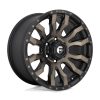 Aluminum rim 20x10 ET-18 6x139.7 D674 Blitz Matte Black Double Dark Tint Fuel