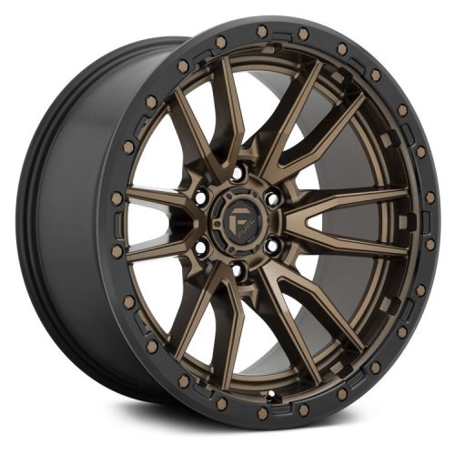 Alloy wheel 22x10 ET-13 6x139.7 D681 Rebel 6 Matte Bronze Black Bead Ring Fuel