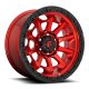 Aluminum rim 18x9 ET1 6x139.7 D695 Covert Candy RED Black Bead Ring Fuel