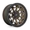 Aluminum rim 15x8 ET-19 6x139.7 D696 Covert Matte Bronze Black Bead Ring Fuel