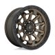 Aluminum rim 15x8 ET-19 6x139.7 D696 Covert Matte Bronze Black Bead Ring Fuel