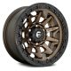 Aluminum rim 17x9 ET1 6x139.7 D696 Covert Matte Bronze/Black Bead Ring Fuel