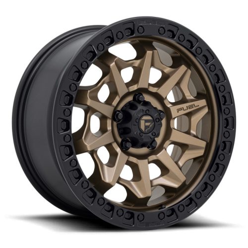 Aluminum rim 18x9 ET1 6x139.7 D696 Covert Matte Bronze Black Bead Ring Fuel