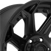 Aluminum rim 22x10 ET-18 6x139.7 D706 Siege Matte Black Fuel