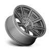 Aluminum rim 20x10 ET-18 6x139,7 D710 Rogue Platinum Brushed GUN Metal Tinted Clear Fuel