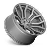 Aluminum rims 20x9 ET1 6x139.7/6x135 D713 Rage Brushed Gun Metal/Tinted Clear Fuel