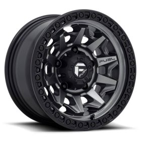   Alumínium felni 15x8 ET-19 6x139,7 D716 Covert Matte GUN Metal Black Bead Ring Fuel