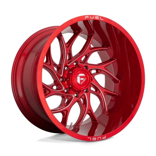 Aluminum rim 22x10 ET-18 6x139.7 D742 Runner Candy RED Milled Fuel