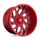 Aluminum rim 22x10 ET-18 6x139.7 D742 Runner Candy RED Milled Fuel
