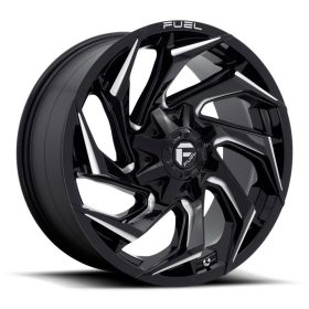   Alumínium felni 20x9 ET20 6x135/6x139,7 D753 Reaction Gloss Black Milled Fuel