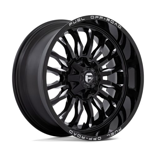 Aluminum rim 22x10 ET-18 6x135/6x139.7 D795 ARC Gloss Black Milled Fuel
