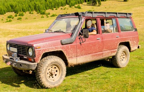 IOD Performance SLIM tetőcsomagtartó acél Nissan Patrol K160 K260 Y60 hosszú (1979-1997) + LED