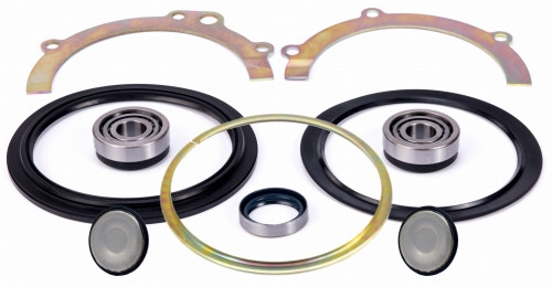 Steering ball rebuild kit with reinforced bearing seal and tensioner Nissan Patrol Y61 (left side)